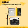 Kodak Mini Shot 3 Retro - Cámara e Impresora Instantánea 2 en 1, con Sensor CMOS, Pantalla LCD de 1.7" y Papel de Regalo Incluido, Color Amarillo