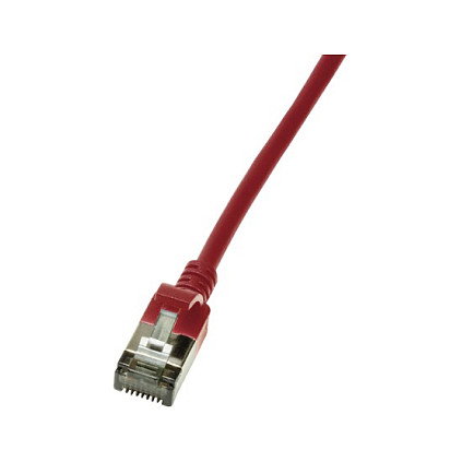 LogiLink Patch cable Cat.6A TPE SlimLine rojo 0,5m LogiLink Patch cable Cat.6A TPE SlimLine rojo 0,5m