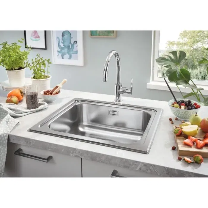 Grohe Fregadero de cocina 31719SD0 Acero inoxidable Integrado desde arriba