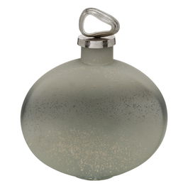 Botella decorativa Gris Plateado 24 x 9 x 29 cm Decorativa
