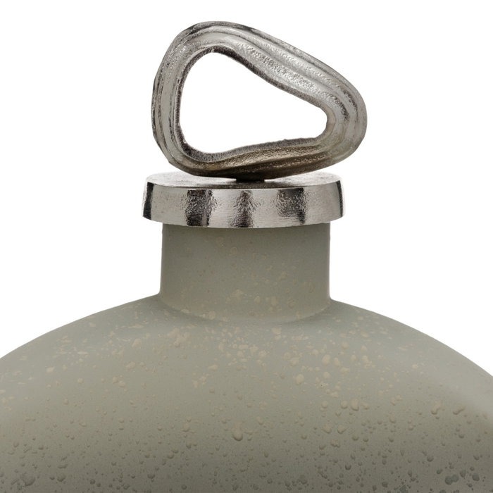Botella Decorativa Gris-Plata 24 X 9 X 29 cm