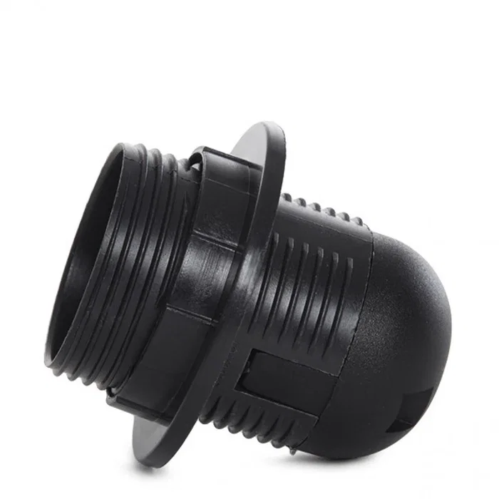 Portalámparas E27 Negro