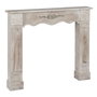 Frontal de chimenea Beige Madera de abeto Madera MDF 116 x 20 x 102 cm