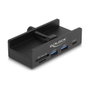 DeLOCK 64263 Hub USB con puertos USB 3.2 Gen 2, USB Type-C y ranuras SD/MicroSD
