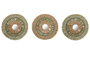 DKD Home Decor Set de 3 Decoraciones de Pared de Rafia y Algodón Verde