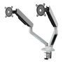 ONE FOR ALL Brazo Doble para Monitor DM8220 con Iluminación RGB, Blanco