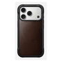 Nomad Rugged Leather Case for iPhone 17 Pro in Rustic Brown Horween