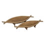 Ixia Pack de 2 Centros de Mesa Natural Bambú Decoración