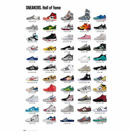 ERIK Poster Salón de la Fama Zapatillas Deportivas 91,5x61cm Papel Brillo 150gr