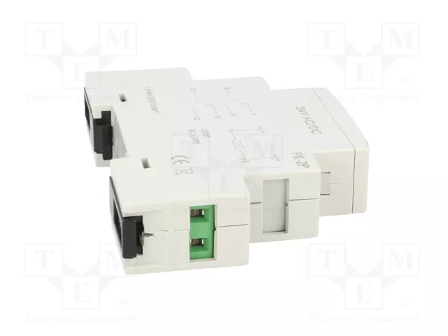 F&F Relé de instalación monoestable DPDT 24VAC/24VDC