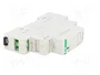 F&F Relé de instalación monoestable DPDT 24VAC/24VDC