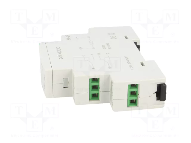 F&F Relé de instalación monoestable DPDT 24VAC/24VDC