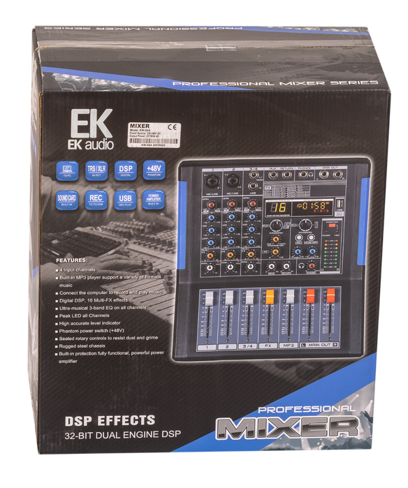 Ek Mesa de Mezclas Amplificada KW04A con Efectos Ek Mesa de Mezclas Amplificada KW04A con Efectos