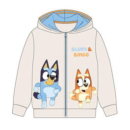 Cerdá Sudadera con Capucha Cotton Brushed Cremallera Bluey Dark Blue Talla 4 años