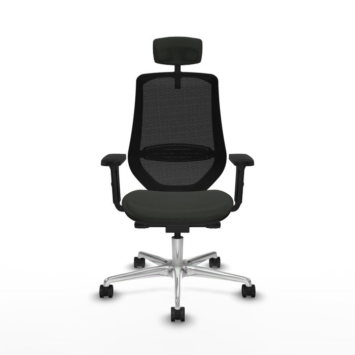 PIQUERAS Y CRESPO Silla de oficina Mardos con mecanismo Sincro/Traslack, Negro