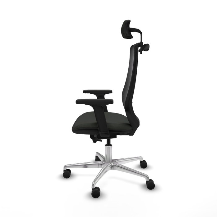 PIQUERAS Y CRESPO Silla de oficina Mardos con mecanismo Sincro/Traslack, Negro