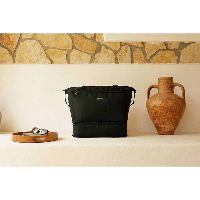 Numada Bolsa de avión negra 25-35 l, apta para aerolíneas bajo coste, con bolsillo portátil y resistente al agua Numada Bolsa de avión negra 25-35 l, apta para aerolíneas bajo coste, con bolsillo portátil y resistente al agua