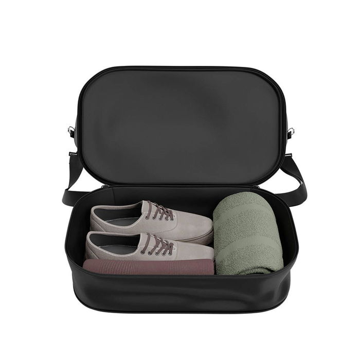 Numada Bolsa de avión negra 25-35 l, apta para aerolíneas bajo coste, con bolsillo portátil y resistente al agua Numada Bolsa de avión negra 25-35 l, apta para aerolíneas bajo coste, con bolsillo portátil y resistente al agua