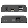 Digitus Receptor IP KVM HDMI DA-70161 4K/60Hz hasta 200m sobre Cat6, Negro