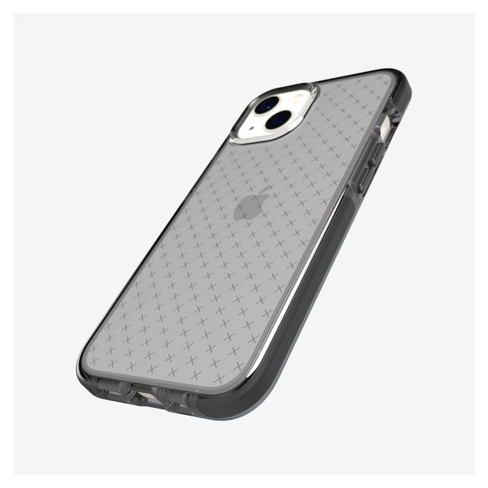 Tech21 EvoCheck Funda para iPhone 13 - Negro y Transparente