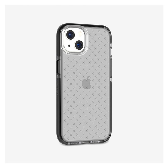 Tech21 EvoCheck Funda para iPhone 13 - Negro y Transparente