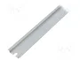 FIBOX Carril DIN TS35 de acero zinc 580mm x 35mm