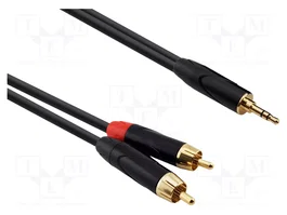 REDS MUSIC Cable Jack 3,5mm a RCA x2 2m