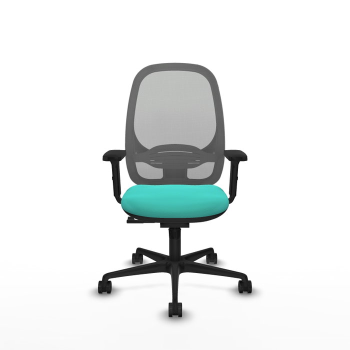 PIQUERAS Y CRESPO Silla de oficina Cilanco con mecanismo Sincro, Turquesa y Gris PIQUERAS Y CRESPO Silla de oficina Cilanco con mecanismo Sincro, Turquesa y Gris