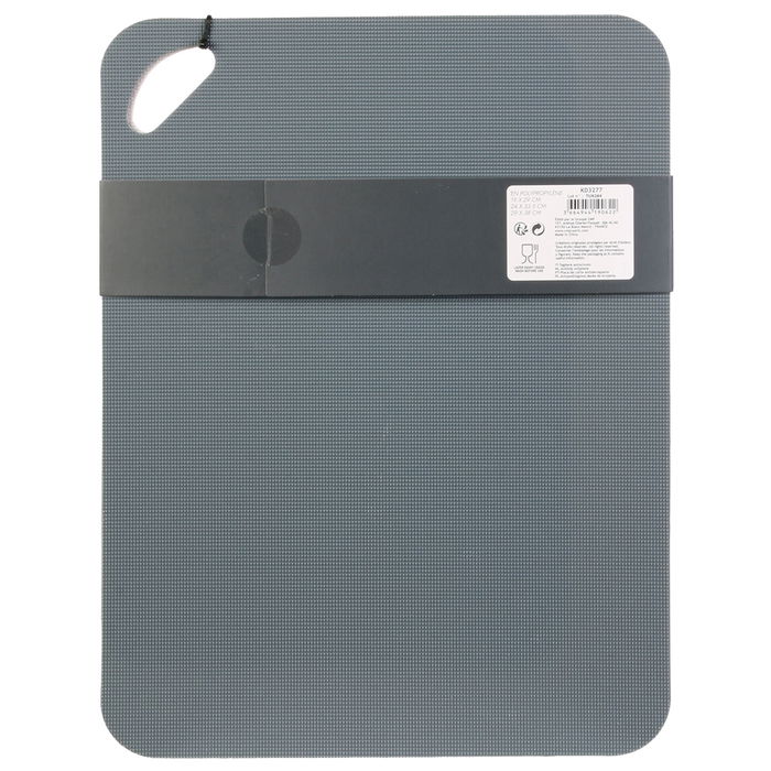 Cook Concept Juego de 3 Tablas de Cortar Antideslizantes Polipropileno con Cara Lisa/Rugosa