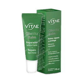 VITAE Oliovita Bálsamo Labial y Nasal 10ml - Nutre, Repara y Protege Labios Secos y Nariz Irritada
