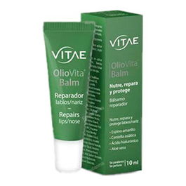 VITAE Oliovita Bálsamo Labial y Nasal 10ml - Nutre, Repara y Protege Labios Secos y Nariz Irritada