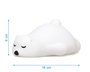 KioKids Luz Quitamiedos Recargable Oso Polar, Lámpara Táctil Infantil con 25h Autonomía, Luz Nocturna Suave para Bebés y Niños, Silicona Premium Blanca