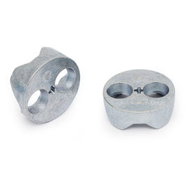 ITALIANA FERRAMENTA Enganche Excéntrica Vis Zamak Ø35 Zincado para Muebles y Camas