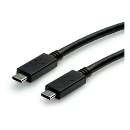 VALUE USB 3.2 Gen 2 Cable USB-C a USB-C, 10 Gbit/s, 100W PD, Emark, 4K UHD, Negro, 0.5 m