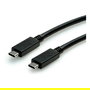 VALUE USB 3.2 Gen 2 Cable USB-C a USB-C, 10 Gbit/s, 100W PD, Emark, 4K UHD, Negro, 0.5 m