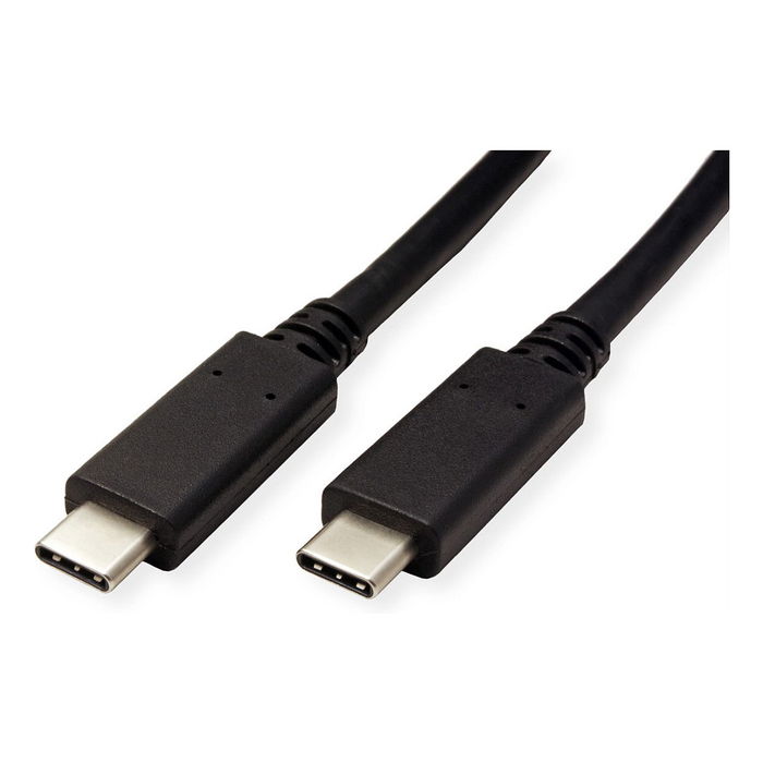 VALUE USB 3.2 Gen 2 Cable USB-C a USB-C, 10 Gbit/s, 100W PD, Emark, 4K UHD, Negro, 0.5 m VALUE USB 3.2 Gen 2 Cable USB-C a USB-C, 10 Gbit/s, 100W PD, Emark, 4K UHD, Negro, 0.5 m