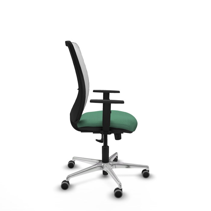 PIQUERAS Y CRESPO Silla de oficina Zulema con mecanismo Sincro, Verde esmeralda y Blanco PIQUERAS Y CRESPO Silla de oficina Zulema con mecanismo Sincro, Verde esmeralda y Blanco