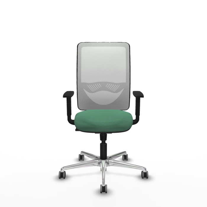 PIQUERAS Y CRESPO Silla de oficina Zulema con mecanismo Sincro, Verde esmeralda y Blanco PIQUERAS Y CRESPO Silla de oficina Zulema con mecanismo Sincro, Verde esmeralda y Blanco