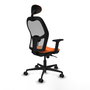 PIQUERAS Y CRESPO Silla de oficina Jorquera Naranja y Gris