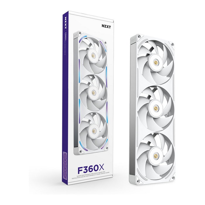 NZXT F360X RGB Ventilador Single White RF-U36PN-W1 360mm NZXT F360X RGB Ventilador Single White RF-U36PN-W1 360mm