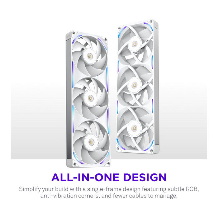 NZXT F360X RGB Ventilador Single White RF-U36PN-W1 360mm NZXT F360X RGB Ventilador Single White RF-U36PN-W1 360mm