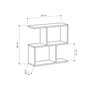 Hanah Home Mesa Auxiliar Mania Antracita 60x60x20cm | Diseño Moderno Elegante