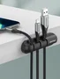 Vention Organizador de Cables en Espiral KBTB0 3 Puertos Negro