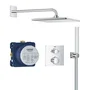 Grohe 34881000 Conjunto de ducha empotrado - 1 chorro - Mezclador termostático - Gris