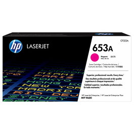 HP Toner Original 653A Magenta para LaserJet - Rendimiento: 16.500 Páginas - Cartucho Estándar 1 Unidad