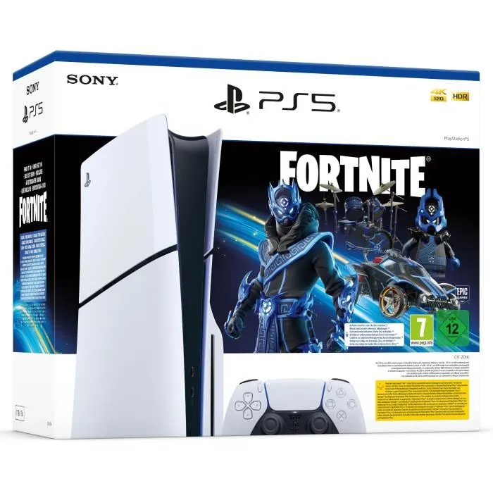 Sony PS5STDFORTNITE PlayStation 5 (PS5) Consola Slim Paquete Estándar + Juego Fortnite Cobalt Star Sony PS5STDFORTNITE PlayStation 5 (PS5) Consola Slim Paquete Estándar + Juego Fortnite Cobalt Star