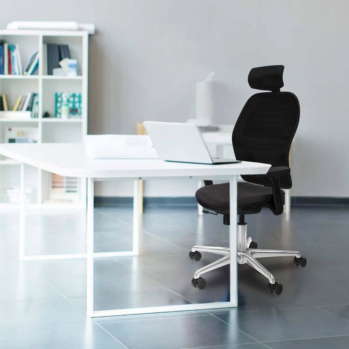PIQUERAS Y CRESPO Silla de oficina Jorquera Gris y Blanco
