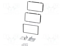 PER.PIC. Bastidor de montaje de radio para Nissan Qashqai 2 DIN negro