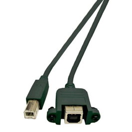 MicroConnect Cable de extensión USB 2.0 Tipo B con conector de montaje, 1.8 m