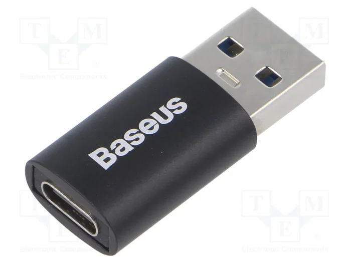 Baseus Ingenuity OTG Adaptador USB-A a USB-C (negro)